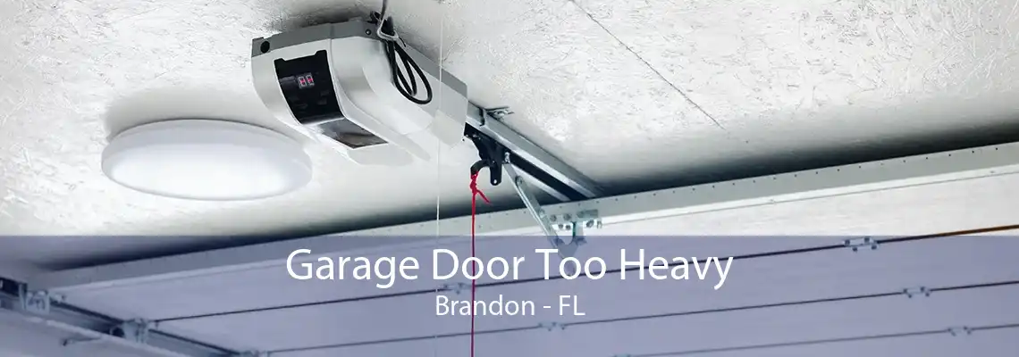 Garage Door Too Heavy Brandon - FL